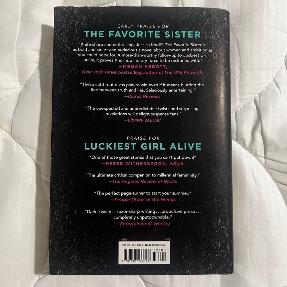 The Favorite Sister hardcover book by Jessica Knoll - Picture 2 of 5